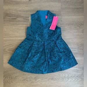 *NWT* Lilly Pulitzer Mini Tanlee Dress Bay Blooming Brocade Size 2